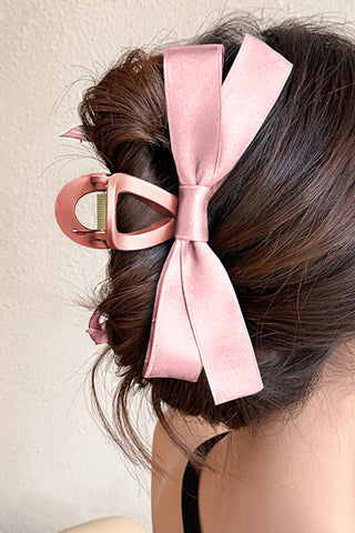 Bow Claw Clips - Pink image