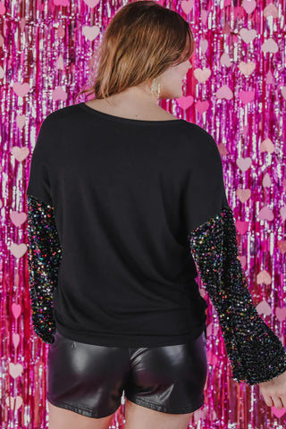 Vegas Lights Sequin Top image 1