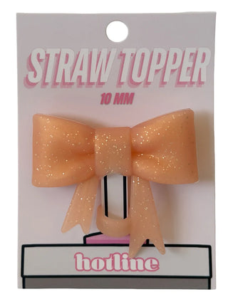 Large Bow Straw Toppers