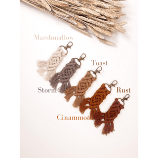 Small Macrame Keychain image 1