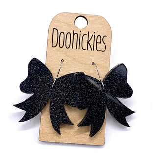 Glitter School Spirit Bow Dangles image 4