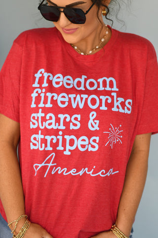 Freedom Fireworks Stars & Stripes Tee image 1