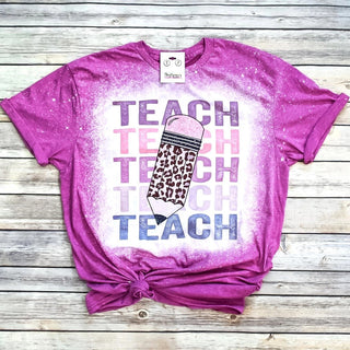 Teach Bleached Tee image 0