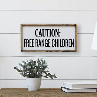 Caution Free Range Children Sign image 0