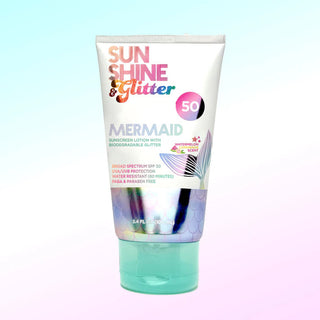 Sunshine & Glitter Mermaid SPF 50 Biodegradable Glitter Sunscreen image 2