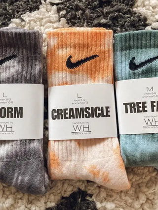 Tie Dye Crew Socks image 1