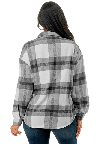 Fur Lined Plaid Flannel Shackets