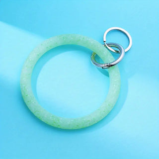 Silicone Bangle Keychains - Green image