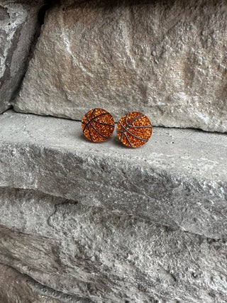 Glitter Basketball Studs