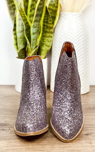 Not Rated Fiera Booties In Pewter image 4