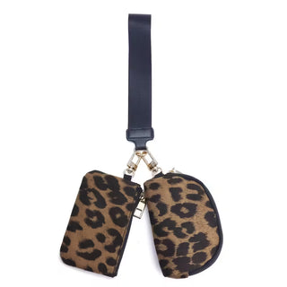 Dual Pouch Wristlet Keychains