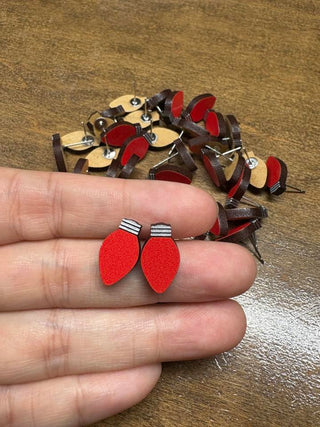 Red Bulb Studs