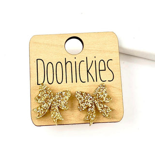Glitzy Bow Studs image 2