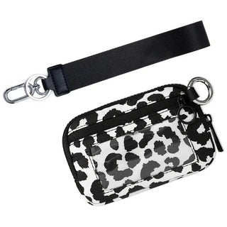 Nylon Wristlets - Black/White Leopard image