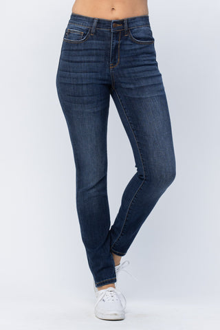 Judy Blue Hi-Rise Clean Dark Relaxed Fit Jeans image 0
