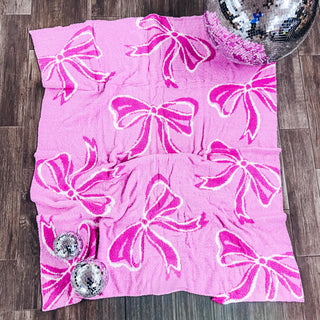 Pink Bows Blanket