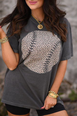 Leopard Baseball Tee