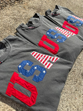 USA Applique Embroidered Tee