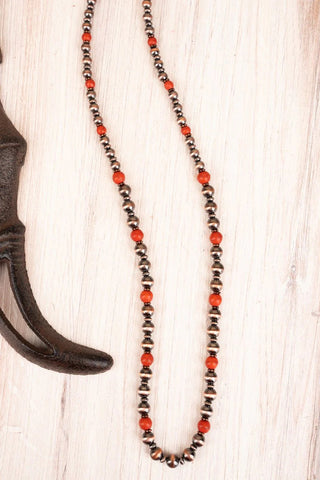 Junction City Burnt Orange and Coppertone Necklace image 0