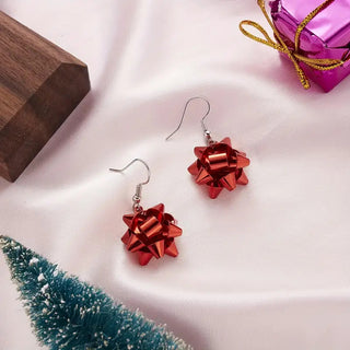 Christmas Bow Earrings image 0