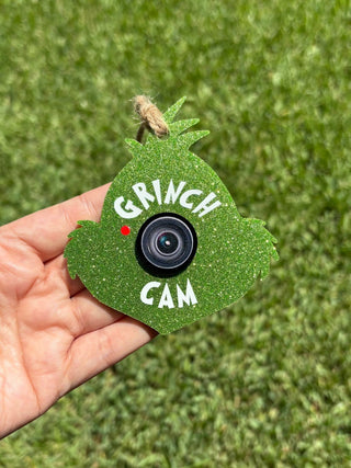 Santa & Grinch Cam Ornaments