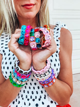 Confetti Gem Stretch Bracelets