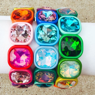 Confetti Gem Stretch Bracelets
