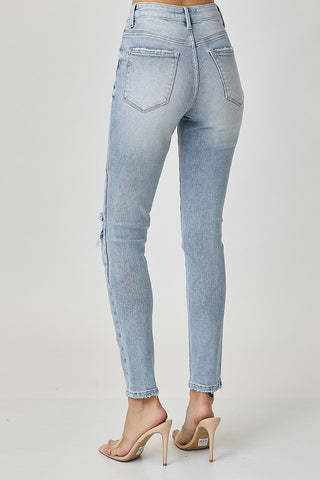Risen High Rise Crossover Relaxed Skinny Jeans image 1