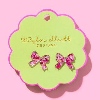 Confetti Bow Stud Earrings image 0