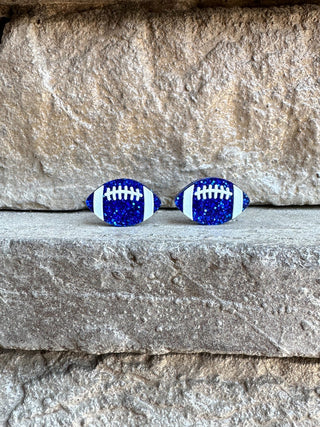 Glitter Football Stud Earrings image 4