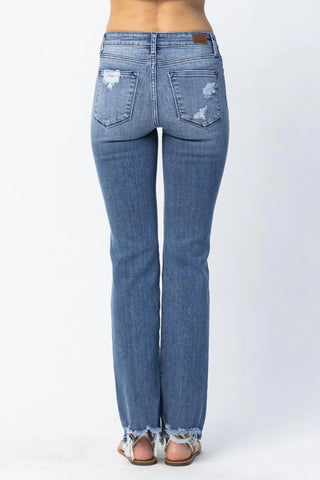 Judy Blue Destroyed Straight Leg Jeans image 2