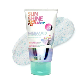 Sunshine & Glitter Mermaid SPF 50 Biodegradable Glitter Sunscreen image 0