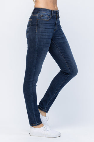 Judy Blue Hi-Rise Clean Dark Relaxed Fit Jeans image 2