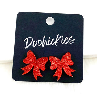 Glitzy Bow Studs image 3