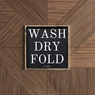 Wash Dry Fold Sign image 0