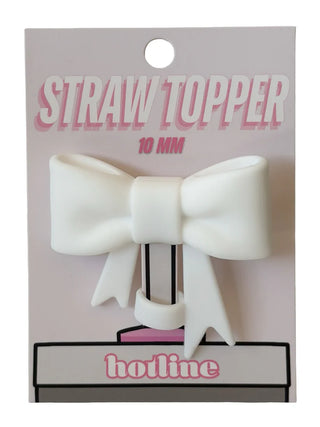 Large Bow Straw Toppers