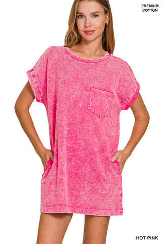 Premium Washed T-Shirts Dress
