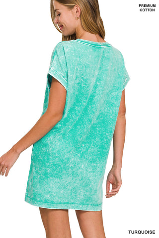 Premium Washed T-Shirts Dress