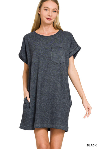 Premium Washed T-Shirts Dress
