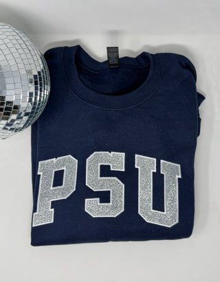 PSU Glitter Embroidered Crewneck