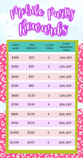 malibu and co mobile party rewards