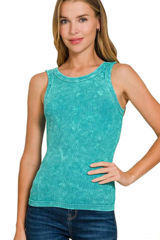 Reversible Mineral Washed Ribbed Tank