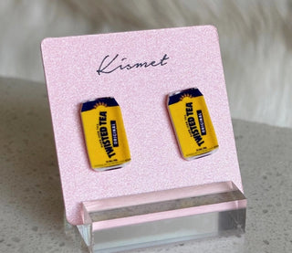 Twisted Hard Tea Stud Earrings