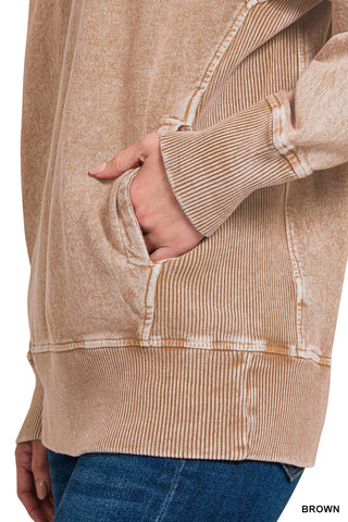 Halo Washed French Terry Pullover