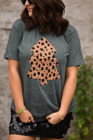 Leopard Christmas Tree Tee  image 0