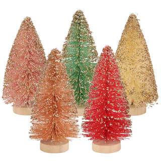 Pastel Bottle Brush Tree Set