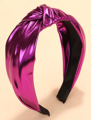 Metallic Headbands - Purple image