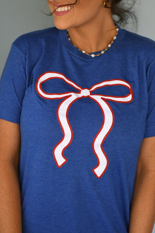 Glitter American Bow Tee image 2