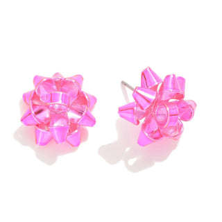 Small Christmas Bow Studs image 2