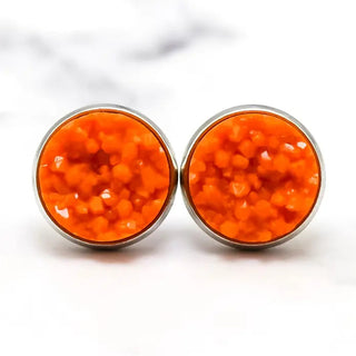 Druzy Stud Earrings